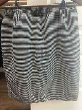Striped Black and White Pencil Skirt Kate Spade